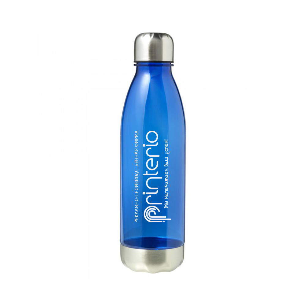 Пластиковая бутылка для питья с лого