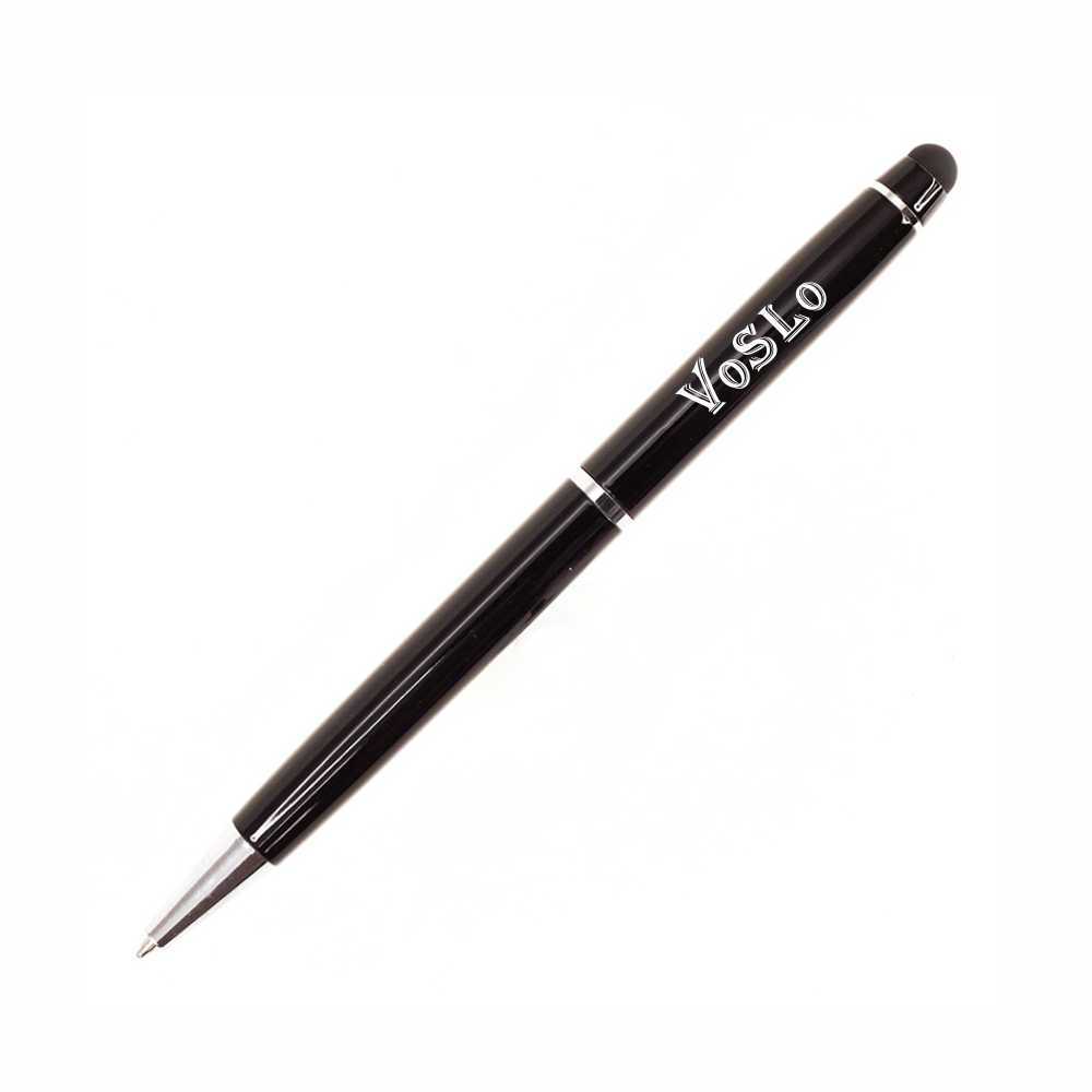 Металлическая ручка с логотипом Gloria со стилусом