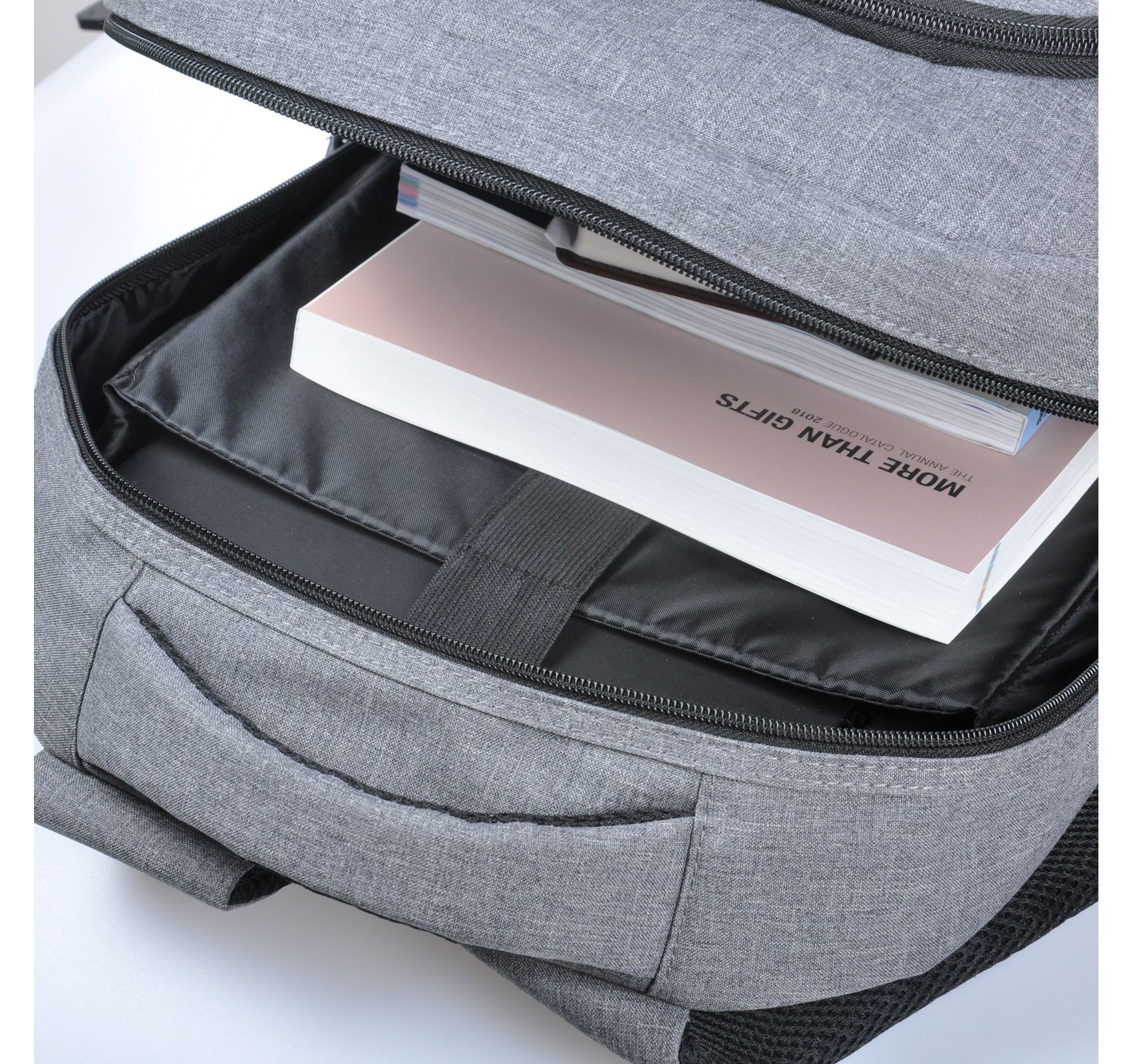 Серый с синей вставкой рюкзак для ноутбука 15” Accord