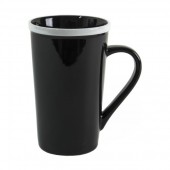 Керамическая черная чашка ERMINA