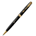 Шариковая ручка  Parker Sonnet Matte Black GT BP с логотипом