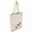 Эко-сумка из хлопка 35х38х7 см с Вашим лого