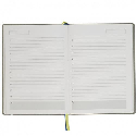Щоденник А5 АСТРА недатований, білий блок з логотипом Фото 3