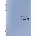 Блокнот А6 та А5 пластикова обкладинка та бічна спіраль з друком логотипу 60 арк Фото 6