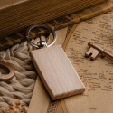 Брелок деревянный прямоугольный 30х55 мм с логотипом Фото 5
