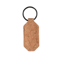 Брелок для ключів корковий з кільцем овальний 32мм 68х33мм з брендованим лого Фото 3