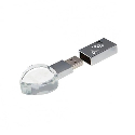 Стеклянная USB-Флешка на 16Gb кристал с подсветкой под печать вашего логотипа