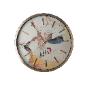 Часы настенные металлические Optima AUTUMN с логотипом 30 см