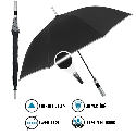Парасоля-тростина автомат Reflecting антивітер зі світловідбивачем з логотипом Фото 5