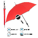 Зонт-трость автомат Reflecting антиветер с светоотражателем с логотипом Фото 4