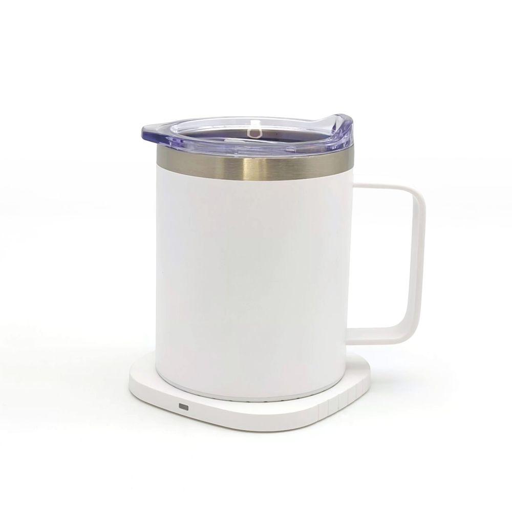 Чашка с подогревом ThermoHub 15W с LED индикатором с логотипом