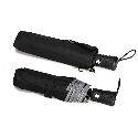 Парасоля складана автоматична Umbri зі світловідбиваючим кантиком 98 см з лого Фото 2