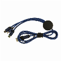 Дата-кабель PULSE 120 см з перехідниками Type-C, Lighting, Micro-Usb, USB та підсвідкою лого