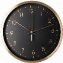 Годинник настінний металевий Optima RICH з логотипом 25.2 см Фото 2