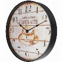 Годинник настінний пластиковий Optima CAFFELATTE з логотипом 31.5 см Фото 3