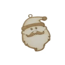 Дерев'яна новорічна заготовка із фанери з вашим логотипом 9см