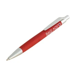 Ручка шариковая пластиковая Greta пластиковая софт-тач покрытие для нанесения логотипа