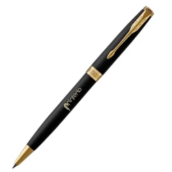 Шариковая ручка  Parker Sonnet Matte Black GT BP с логотипом