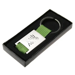 Брелок металлический с вашим логотипом 28х60 мм