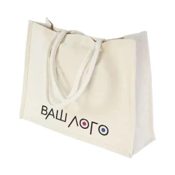 Сумка хлопковая Olivia с ламинацией 44.5x34х15 см с логотипом