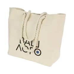 Сумка хлопковая IBIZA с канатными ручками 65 см 55x39x15 см с лого