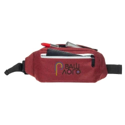 Сумка поясная (бананка) со светоотражающей молнией для печати вашег лого