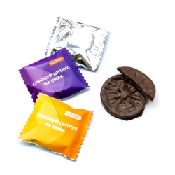 Цукерка "Апельсин в шоколаді" з логотипом 15 г