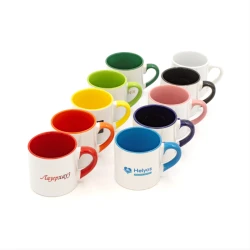 Чашка кавова з лого кольорова всередені 180 мл