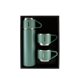 Набор термос с двумя чашками для печати вашего лого TEA SET 500ml