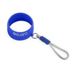 Силиконовое кольцо с веревкой для термочашки с лого