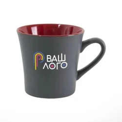 Чашка с логотипом MARCELA матовая и глянцевая внутри, 360 мл