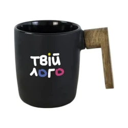 Керамическая чашка с ручкой AGERA 350 мл с Вашим логотипом