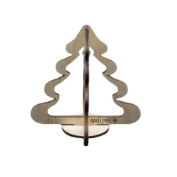 Деревянная новогодняя заготовка Ёлка с логотипом Фанера 12х12см
