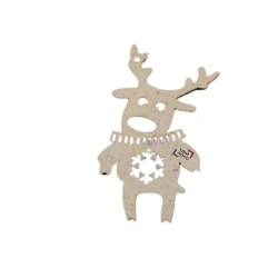 Деревянная новогодняя заготовка с логотипом под роспись ДВП 9х5 см