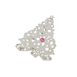 Деревянная новогодняя заготовка из фанеры Елочка для вашего лого 9см