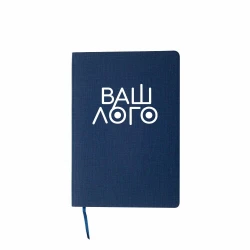 Блокнот в клетку А5 Tessil с логотипом мягкая обложка