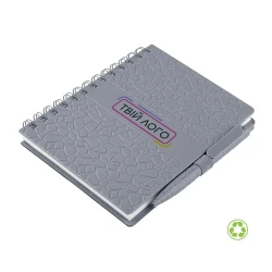 Записная книжка В6 на пружине с ручкой Plane для вашего логотипа, ТМ Totobi