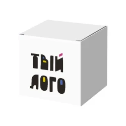 Коробка під чашку 10х10х10 см з логотипом