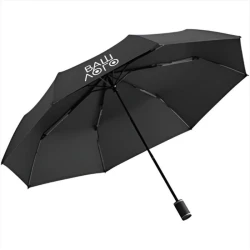 Зонт мини автоматический Mini Style, диаметр купола 98, антрацит-оранжевый с логотипом