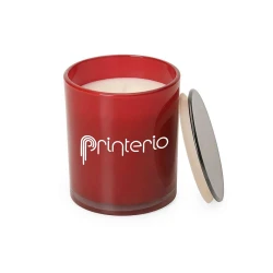 Свічка ароматична Elvena 8х9 см з лого компанії