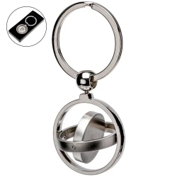 Брелок металлический Ø33 мм поворотный з вашим логотипом