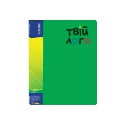 Папка пластиковая з 30 файлами с логотипом