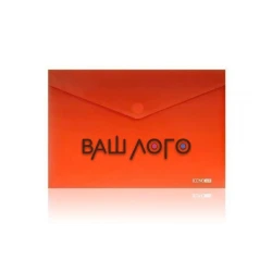 Папка-конверт А4 непрозрачная на липучке с лого