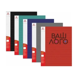 Папка пластиковая Optima А4 с 10 файлами 15 мм фактура Полоса с лого