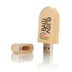 Деревянная флешка USB 2.0 с магнитами с логотипом 16 Gb