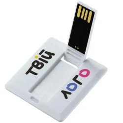 Флешка Карта Квадрат с логотипом, 64Гб