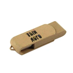 ЭКО Флешка TWISTER USB 2.0 с переработанного пластика с лого 8 Gb