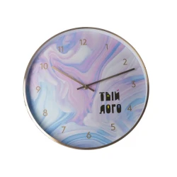 Часы настенные металлические Optima STORM для вашего логотипа 33 см