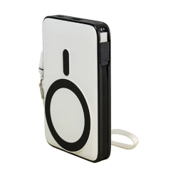 Павербанк TALISMAN 10 000mAh/37Wh, Magsafe, швидкісна зарядка PD20W з ремінцем і вашим лого