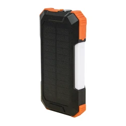 Павербанк VEXOR 20 000Mah/74Wh із сонячною панеллю, LED-ліхтарем і бездротовою зарядкою 15W з лого